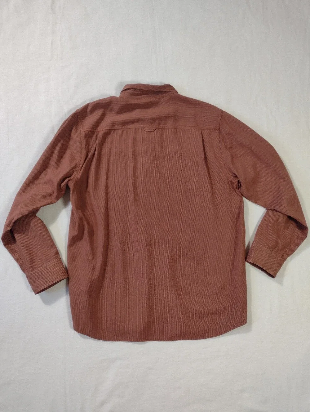 The North Face Striped Modal Button Up Zip Pocket Roll Tab Sleeve Hiking Shirt